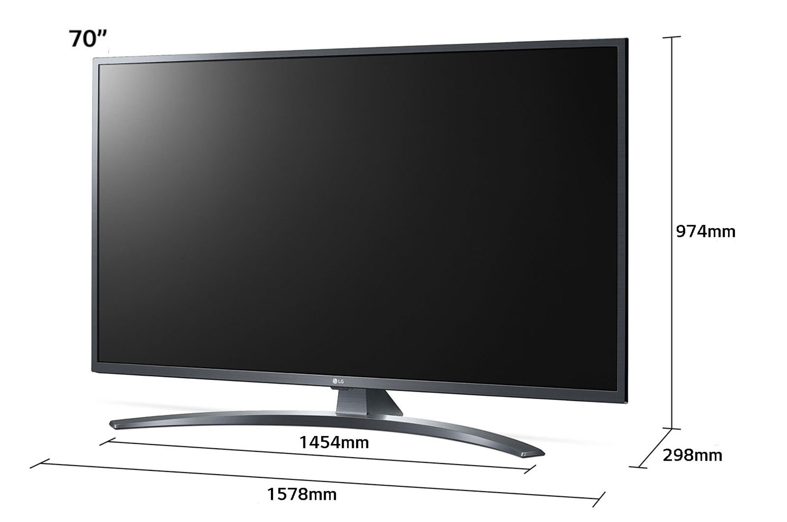 LG Telewizor LG 70” UHD 4K 2020 AI TV ze sztuczną inteligencją, DVB-T2, 70UN7400, 70UN74003LA