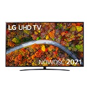  Telewizor LG 70” UHD 4K 2021 AI TV ze sztuczną inteligencją, DVB-T2, 70UP8100 70UP81003LA - widok z przodu