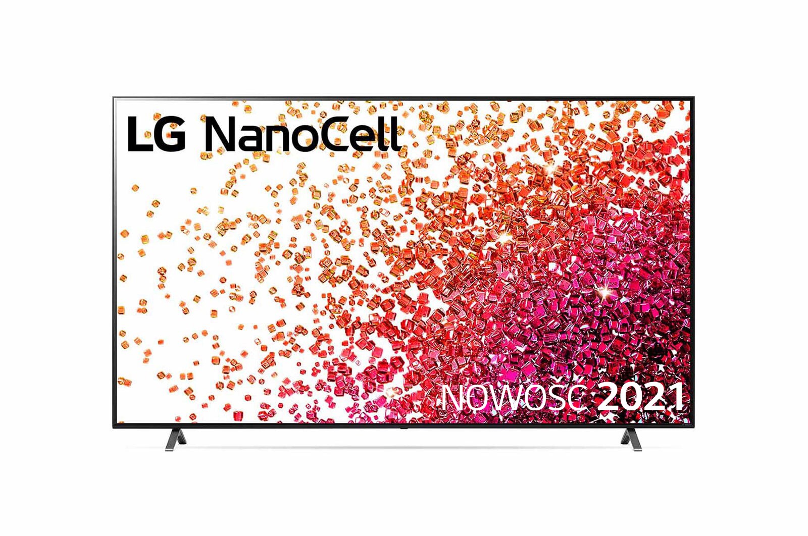 Widok z przodu telewizora LG NanoCell