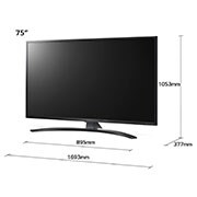 LG Telewizor LG 75” NanoCell 4K 2020 AI TV ze sztuczną inteligencją, DVB-T2, 75NANO79, 75NANO793NF