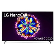 Telewizor LG 75” NanoCell 4K 2020 AI TV ze sztuczną inteligencją 75NANO90 75NANO903NA - widok z przodu