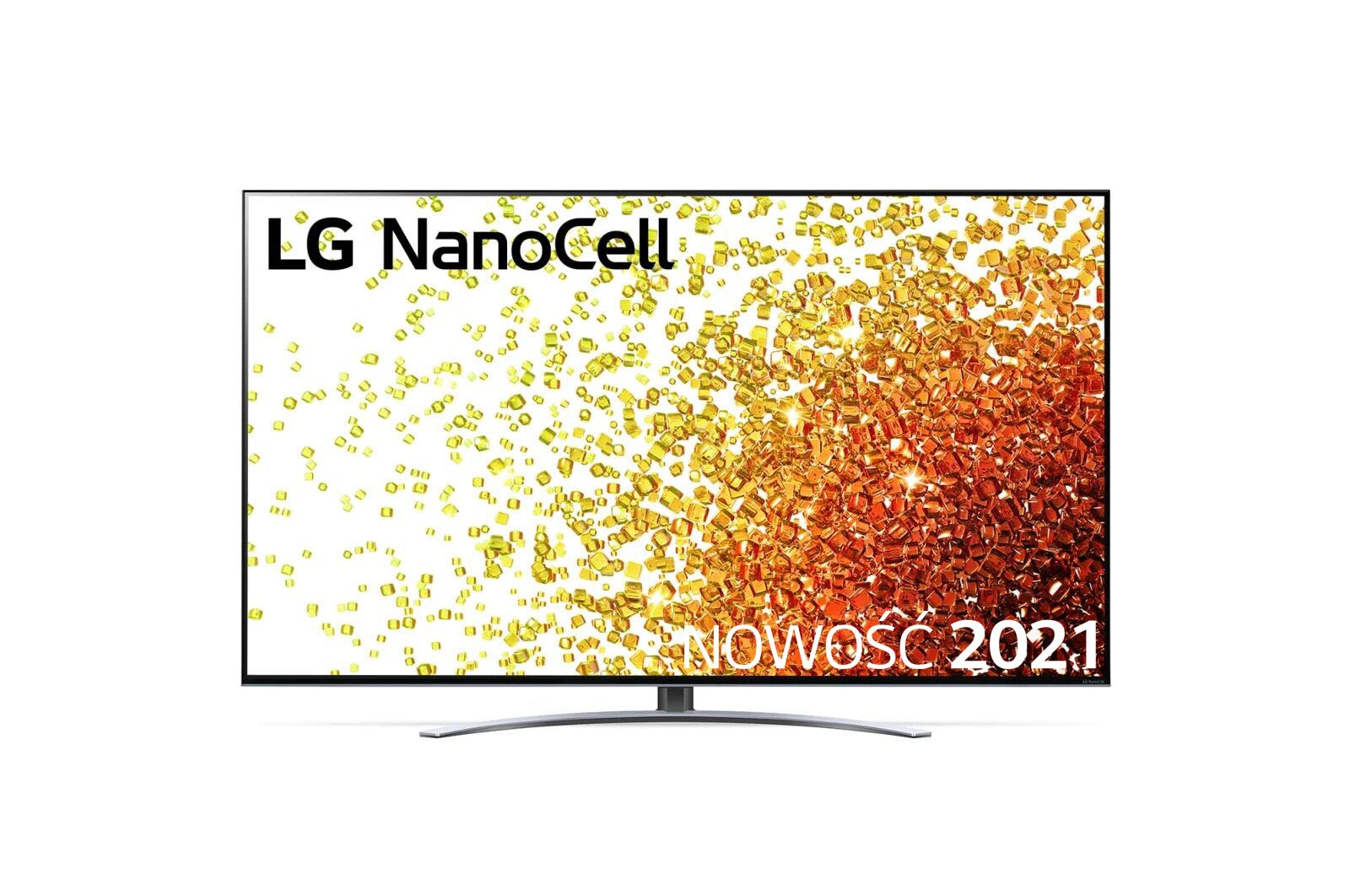 Telewizor LG 75” NanoCell 4K 2021 AI TV ze sztuczną inteligencją, DVB-T2/HEVC, 75NANO92 75NANO923PB - widok z przodu