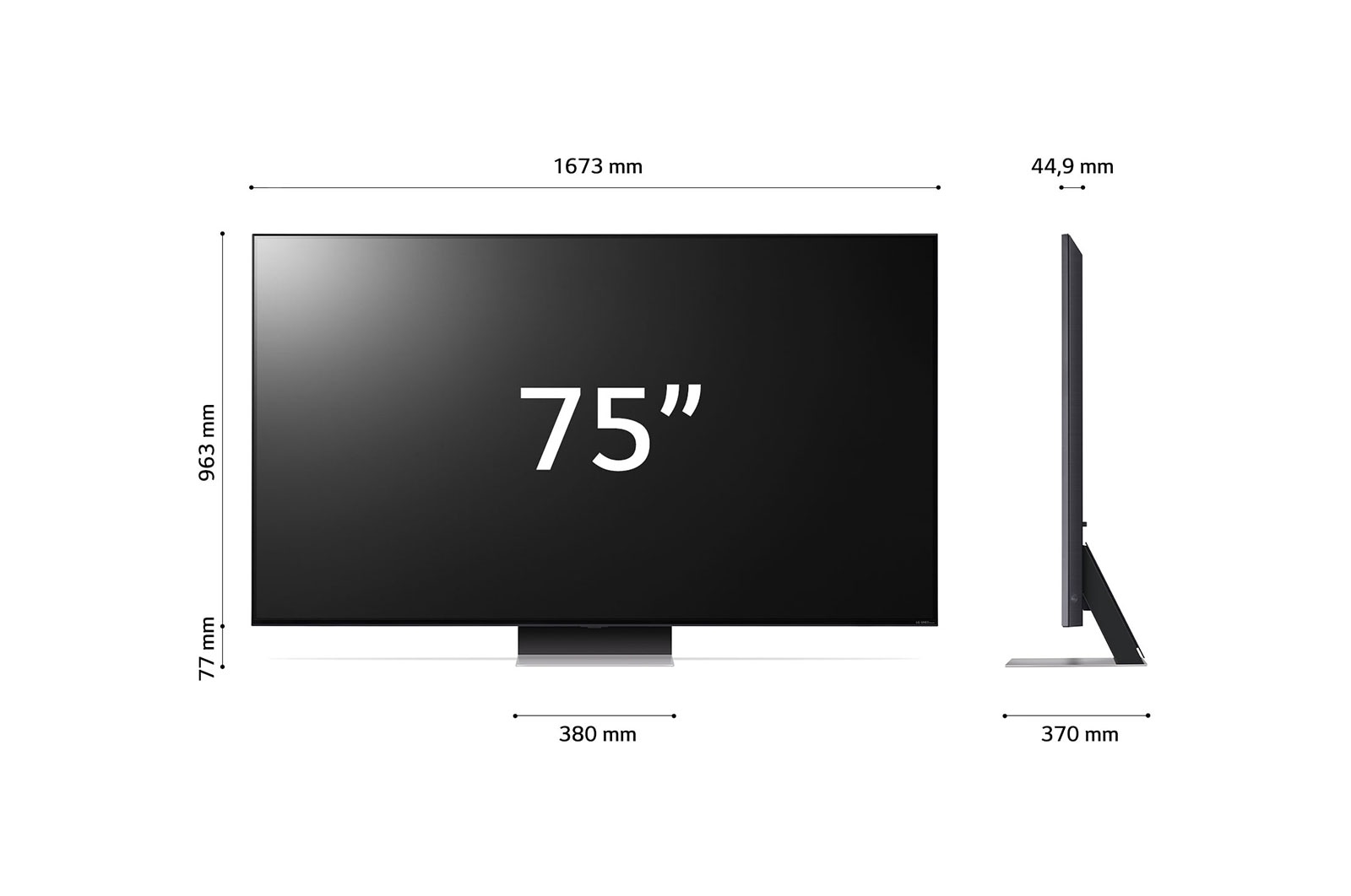 LG Telewizor LG 75” QNED MiniLED 4K Smart TV ze sztuczną inteligencją, 75QNED86, 75QNED863RE