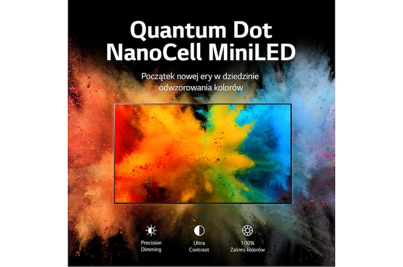 LG Telewizor LG 75” QNED 4K AI TV ze sztuczną inteligencją, DVB-T2/HEVC, 75QNED87, 75QNED873QB