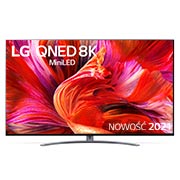 Telewizor LG 75” QNED MiniLED 8K 2021 AI TV ze sztuczną inteligencją, DVB-T2/HEVC, 75QNED96 75QNED963PA - widok z przodu