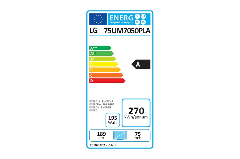 LG Telewizor LG 75” 4K HDR 75UM7050, 75UM7050PLA