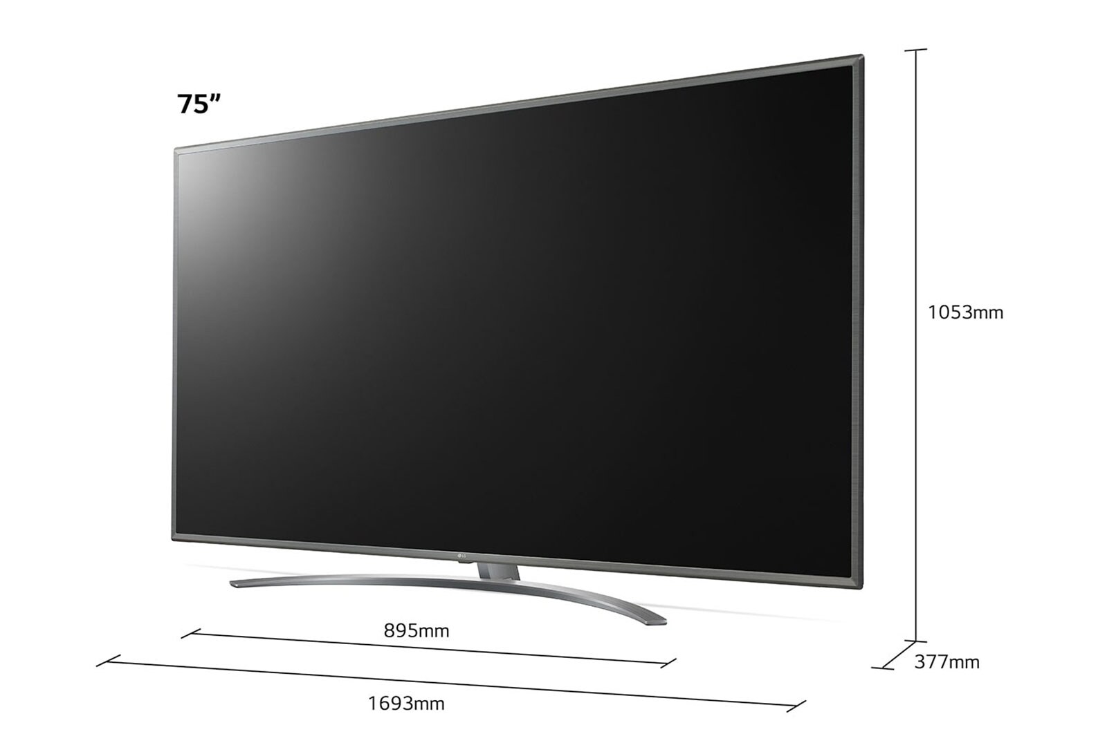 LG Telewizor LG 75” UHD 4K 2020 AI TV ze sztuczną inteligencją, DVB-T2, 75UN8100, 75UN81003LB