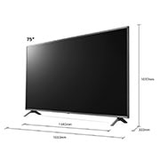 LG Telewizor LG 75” UHD 4K 2020 Cinema HDR AI TV ze sztuczną inteligencją 75UN85003, 75UN85003LA