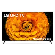 Telewizor LG 75” UHD 4K 2020 Cinema HDR AI TV ze sztuczną inteligencją 75UN85003 75UN85003LA - widok z przodu