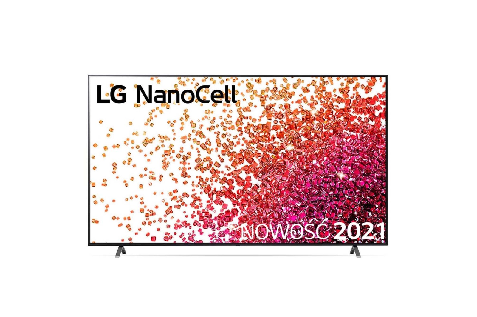 Telewizor LG 86” NanoCell 4K 2021 AI TV ze sztuczną inteligencją, DVB-T2/HEVC, 86NANO75 86NANO753PA - widok z przodu