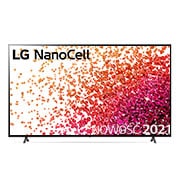 Telewizor LG 86” NanoCell 4K 2021 AI TV ze sztuczną inteligencją, DVB-T2/HEVC, 86NANO75 86NANO753PA - widok z przodu