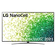 Telewizor LG 86” NanoCell 4K 2021 AI TV ze sztuczną inteligencją, DVB-T2/HEVC, 86NANO86 86NANO863PA - widok z przodu
