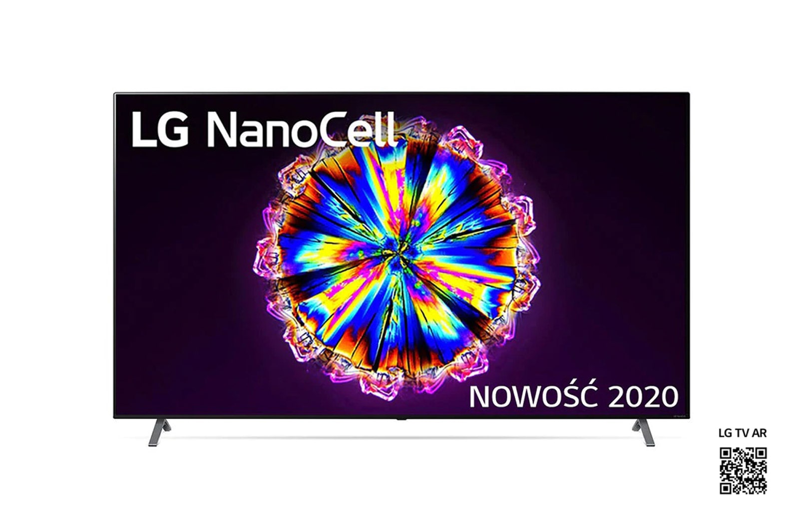 Telewizor LG 86” NanoCell 4K 2020 AI TV ze sztuczną inteligencją 86NANO90 86NANO903NA - widok z przodu