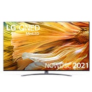 Telewizor LG 86” QNED MiniLED 4K 2021 AI TV ze sztuczną inteligencją, DVB-T2/HEVC,  86QNED91 86QNED913PA - widok z przodu