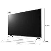 LG Telewizor LG 86” UHD 4K 2020 Cinema HDR AI TV ze sztuczną inteligencją, DVB-T2, 86UN8500, 86UN85003LA