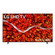 Telewizor LG 86” UHD 4K 2021 AI TV ze sztuczną inteligencją, DVB-T2/HEVC, 86UP8000 86UP80003LA - widok z przodu