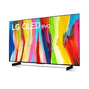 LG Telewizor LG 42” OLED evo 4K ze sztuczną inteligencją, Cinema HDR, Smart TV, 120Hz, DVB-T2/HEVC, OLED42C2, OLED42C21LA