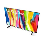LG Telewizor LG 42” OLED evo 4K ze sztuczną inteligencją, Cinema HDR, Smart TV, 120Hz, DVB-T2/HEVC, OLED42C2, OLED42C21LA