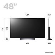 LG Telewizor LG 48” OLED evo 4K Smart TV ze sztuczną inteligencją, 120Hz, OLED48C3, OLED48C31LA
