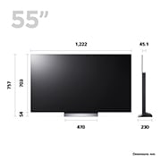 LG Telewizor LG 55” OLED evo 4K Smart TV ze sztuczną inteligencją, 120Hz, OLED55C3, OLED55C32LA
