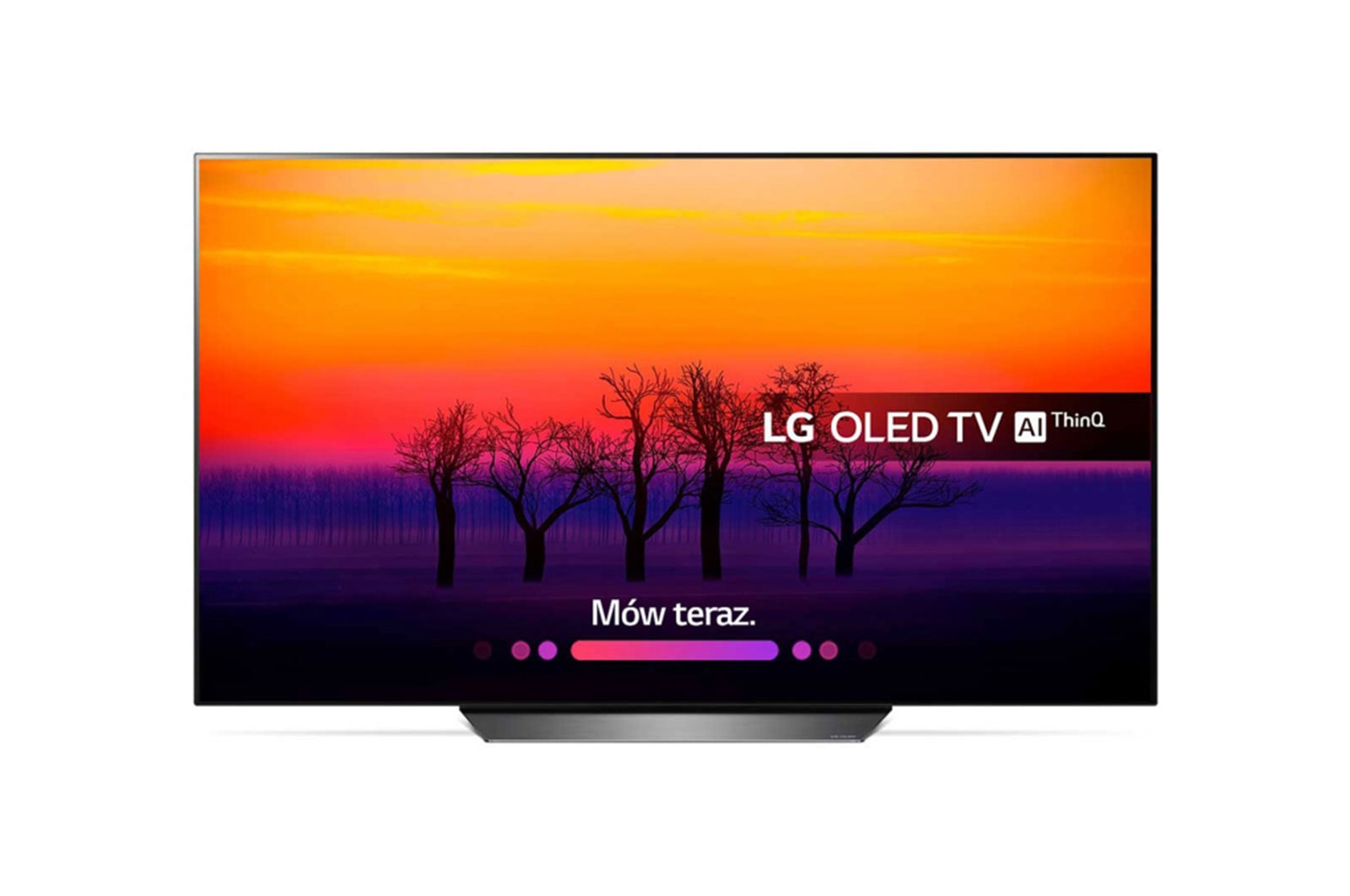 Telewizor LG 55&#34; OLED 4K HDR AI TV ze sztuczną inteligencją OLED55B8 OLED55B8PLA - widok z przodu