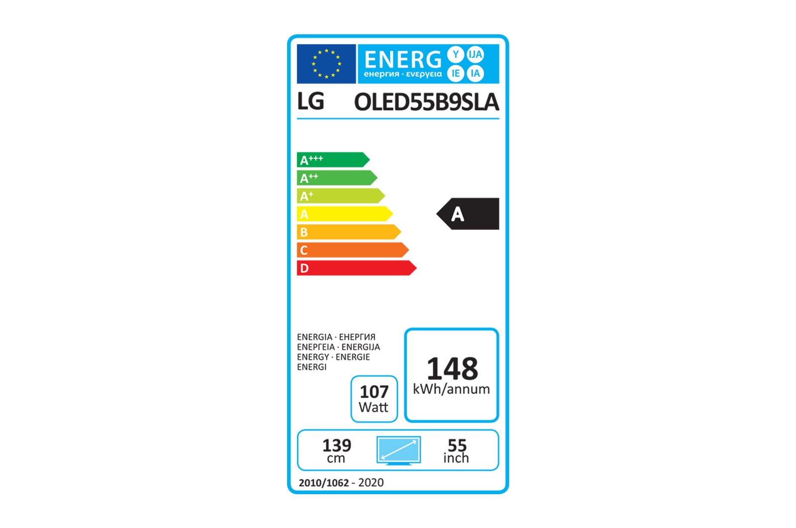 LG Telewizor LG 55” OLED 4K Cinema HDR AI TV ze sztuczną inteligencją OLED55B9S, OLED55B9SLA