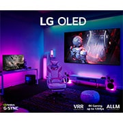 LG Telewizor LG 55” OLED 4K Cinema HDR AI TV ze sztuczną inteligencją, DVB-T2/HEVC, OLED55C1, OLED55C11LB