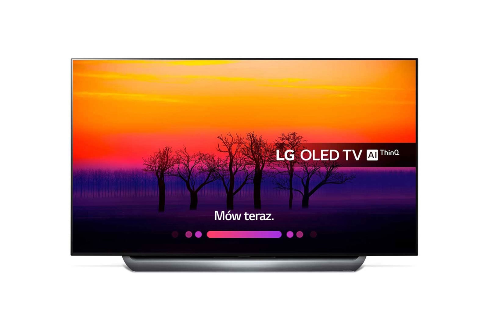 Telewizor LG 55” OLED 4K HDR Smart TV AI TV ze sztuczną inteligencją OLED55C8 OLED55C8PLA - widok z przodu