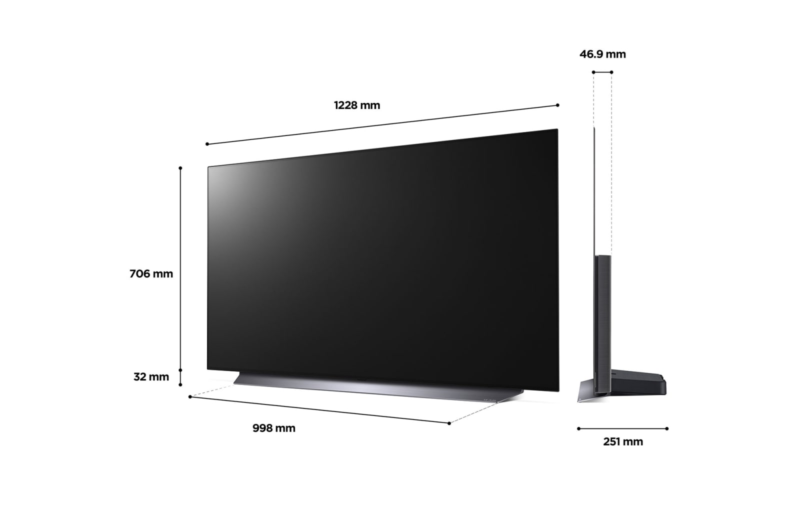 LG Telewizor LG 55” OLED 4K ze sztuczną inteligencją, Cinema HDR, Smart TV, 120Hz, DVB-T2/HEVC, OLED55CS, OLED55CS6LA