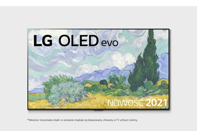 LG Telewizor LG 55” OLED Gallery 4K Cinema HDR AI TV ze sztuczną inteligencją, DVB-T2/HEVC, OLED55G1, OLED55G13LA