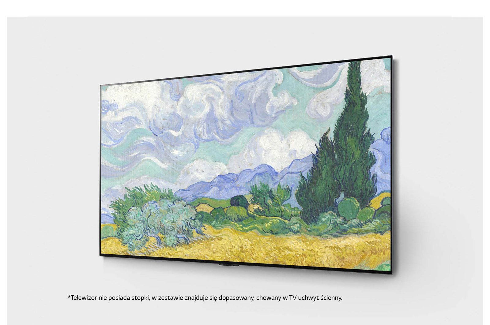 LG Telewizor LG 55” OLED Gallery 4K Cinema HDR AI TV ze sztuczną inteligencją, DVB-T2/HEVC, OLED55G1, OLED55G13LA