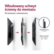 LG Telewizor LG 55” OLED evo Gallery 4K ze sztuczną inteligencją, Cinema HDR, Smart TV, 120Hz, DVB-T2/HEVC, OLED55G2, OLED55G23LA