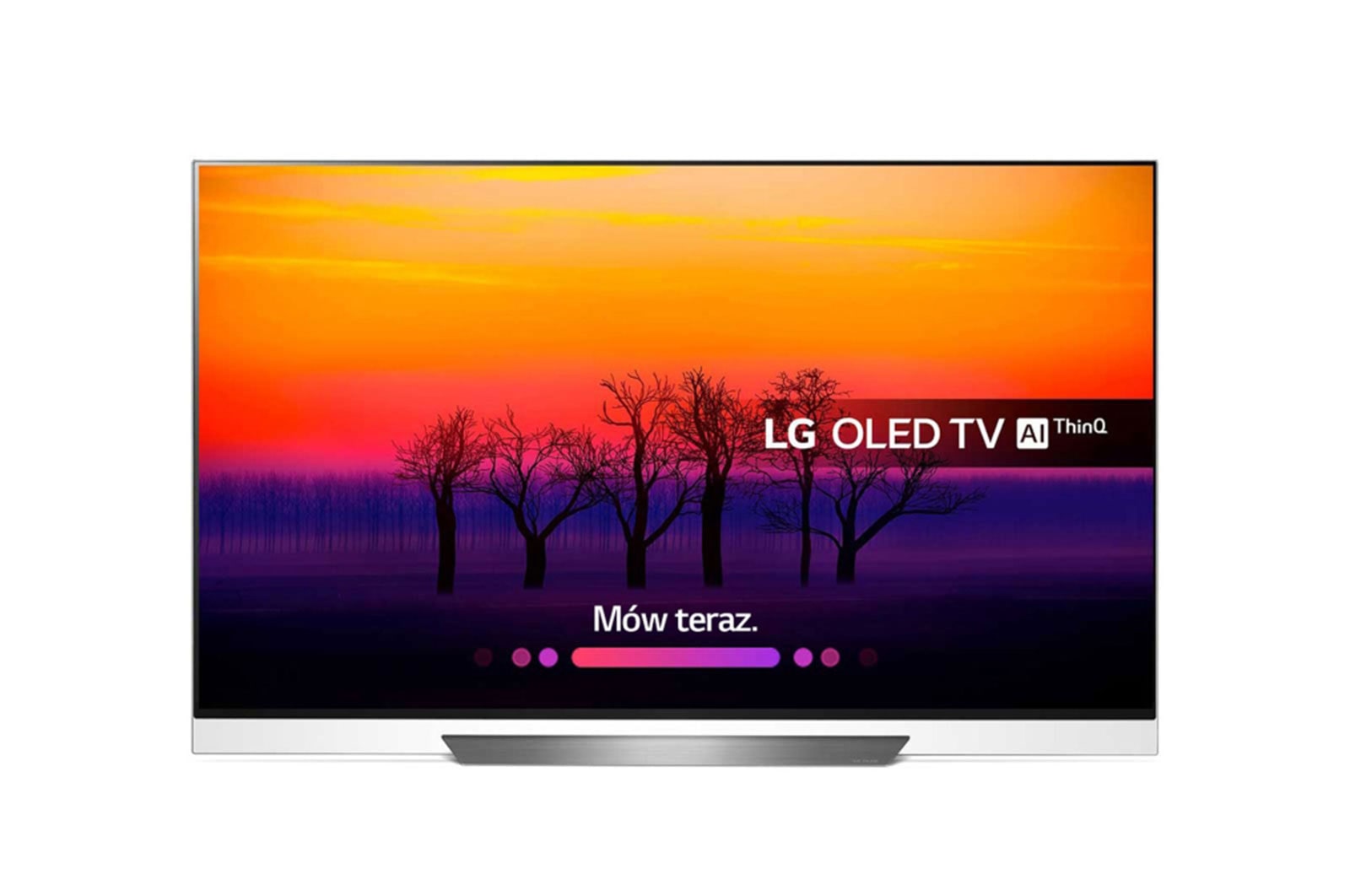 Telewizor LG 65&#34; OLED 4K HDR AI TV ze sztuczną inteligencją OLED65E8 OLED65E8PLA - widok z przodu