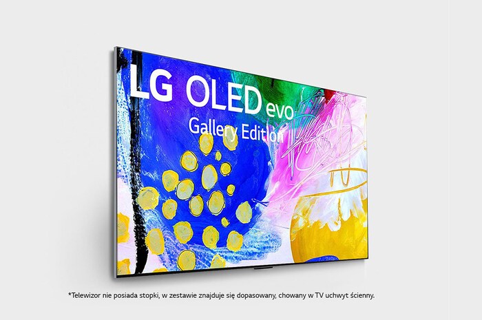LG Telewizor LG 65” OLED evo Gallery 4K ze sztuczną inteligencją, Cinema HDR, Smart TV, 120Hz, DVB-T2/HEVC, OLED65G2, OLED65G23LA
