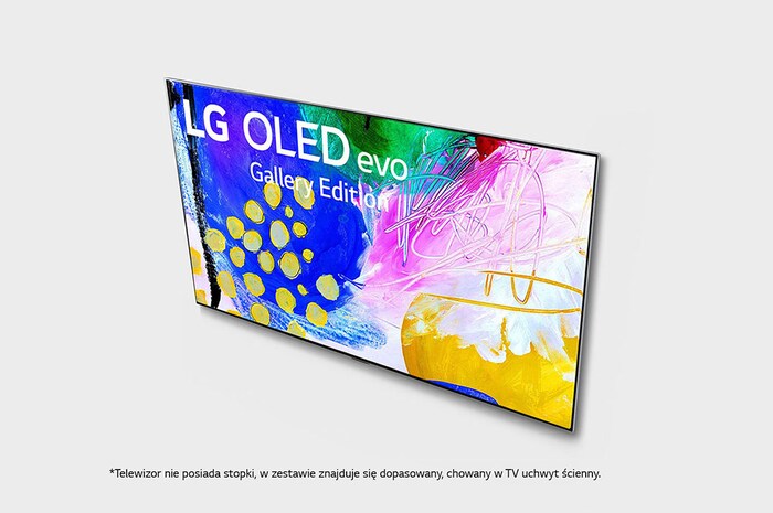 LG Telewizor LG 65” OLED evo Gallery 4K ze sztuczną inteligencją, Cinema HDR, Smart TV, 120Hz, DVB-T2/HEVC, OLED65G2, OLED65G23LA