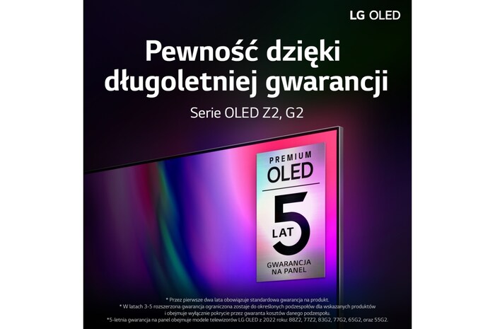 LG Telewizor LG 65” OLED evo Gallery 4K ze sztuczną inteligencją, Cinema HDR, Smart TV, 120Hz, DVB-T2/HEVC, OLED65G2, OLED65G23LA