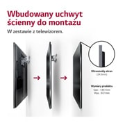 LG Telewizor LG 65” OLED evo Gallery 4K ze sztuczną inteligencją, Cinema HDR, Smart TV, 120Hz, DVB-T2/HEVC, OLED65G2, OLED65G23LA
