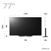 LG Telewizor LG 77” OLED 4K Smart TV ze sztuczną inteligencją, 120Hz, OLED77B3, OLED77B33LA