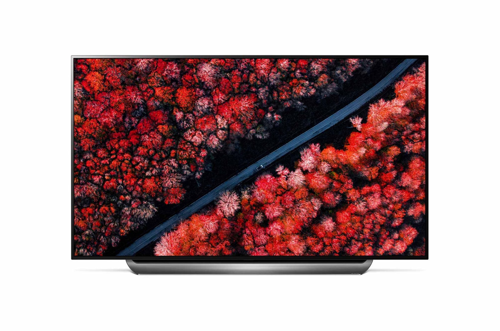 Telewizor LG 77&#34; OLED 4K HDR Procesor II generacji α9 AI TV ze sztuczną inteligencją OLED77C9 OLED77C9PLA - widok z przodu