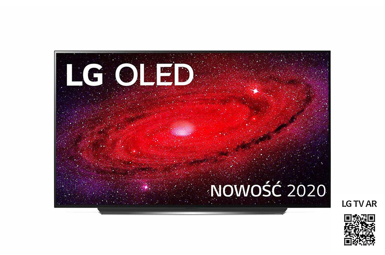 Telewizor LG 77” OLED 4K Cinema HDR AI TV ze sztuczną inteligencją OLED77CX OLED77CX3LA - widok z przodu
