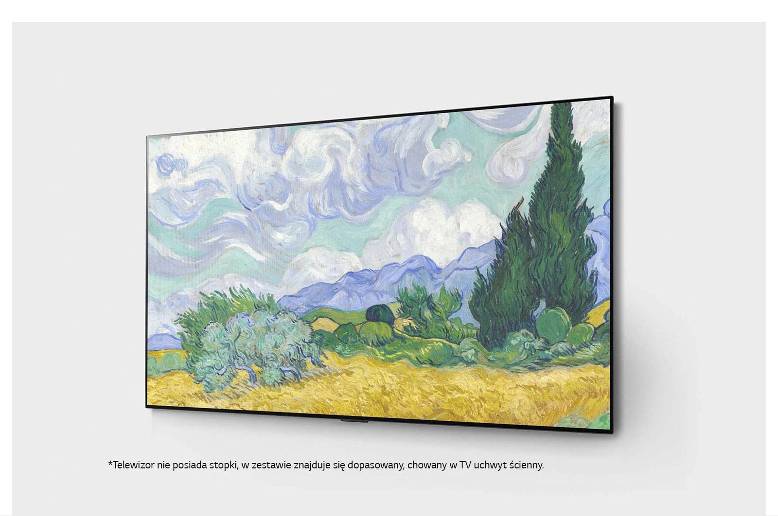 LG Telewizor LG 77” OLED Gallery 4K Cinema HDR AI TV ze sztuczną inteligencją, DVB-T2/HEVC, OLED77G1, OLED77G13LA