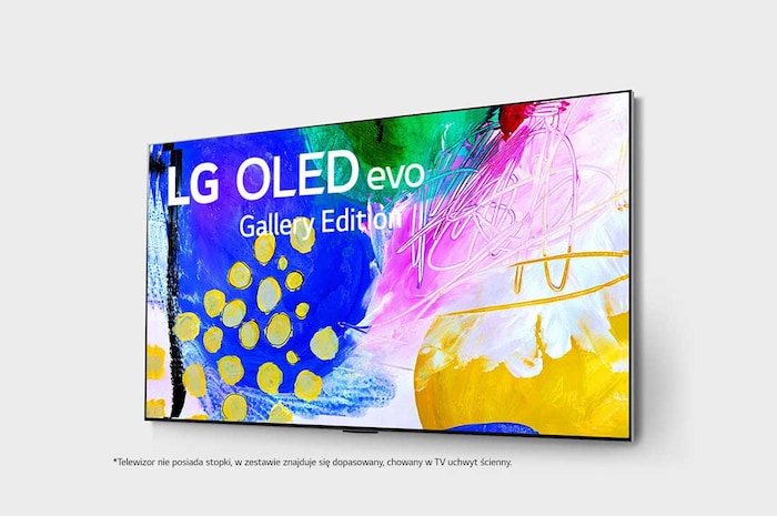 LG Telewizor LG 77” OLED evo Gallery 4K ze sztuczną inteligencją, Cinema HDR, Smart TV, 120Hz, DVB-T2/HEVC, OLED77G2, OLED77G23LA