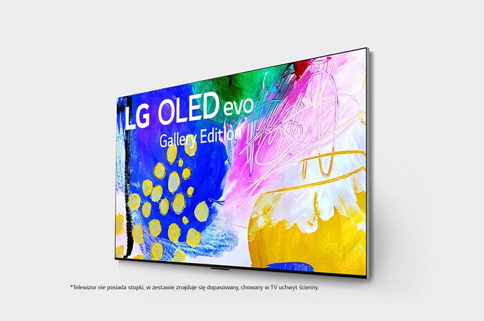 LG Telewizor LG 77” OLED evo Gallery 4K ze sztuczną inteligencją, Cinema HDR, Smart TV, 120Hz, DVB-T2/HEVC, OLED77G2, OLED77G23LA