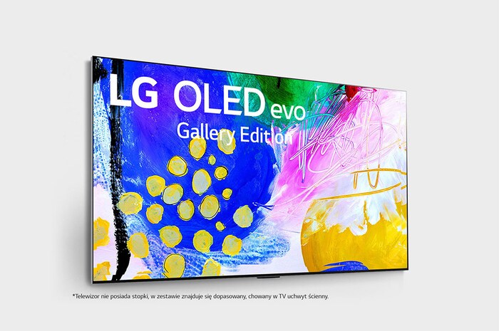 LG Telewizor LG 77” OLED evo Gallery 4K ze sztuczną inteligencją, Cinema HDR, Smart TV, 120Hz, DVB-T2/HEVC, OLED77G2, OLED77G23LA