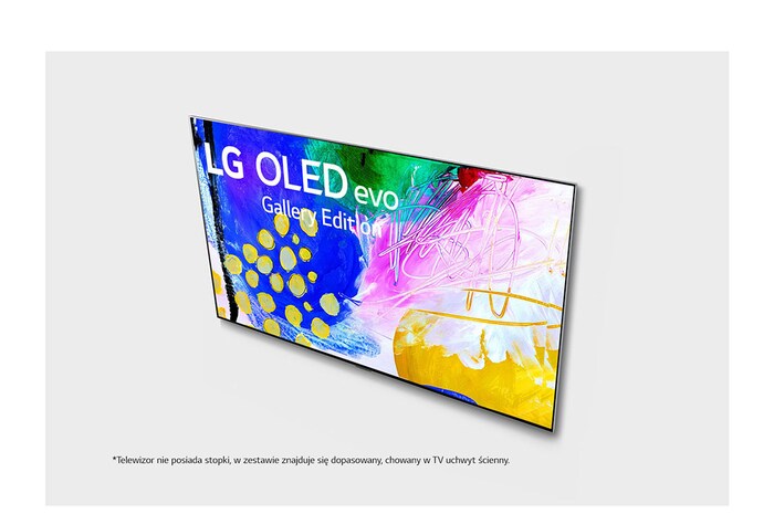 LG Telewizor LG 77” OLED evo Gallery 4K ze sztuczną inteligencją, Cinema HDR, Smart TV, 120Hz, DVB-T2/HEVC, OLED77G2, OLED77G23LA