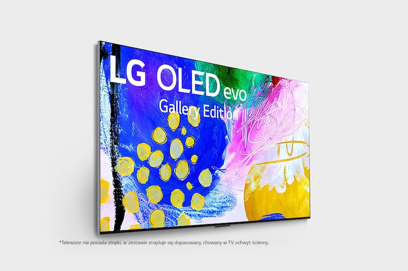 LG Telewizor LG 77” OLED evo Gallery 4K ze sztuczną inteligencją, Cinema HDR, Smart TV, 120Hz, DVB-T2/HEVC, OLED77G2, OLED77G23LA