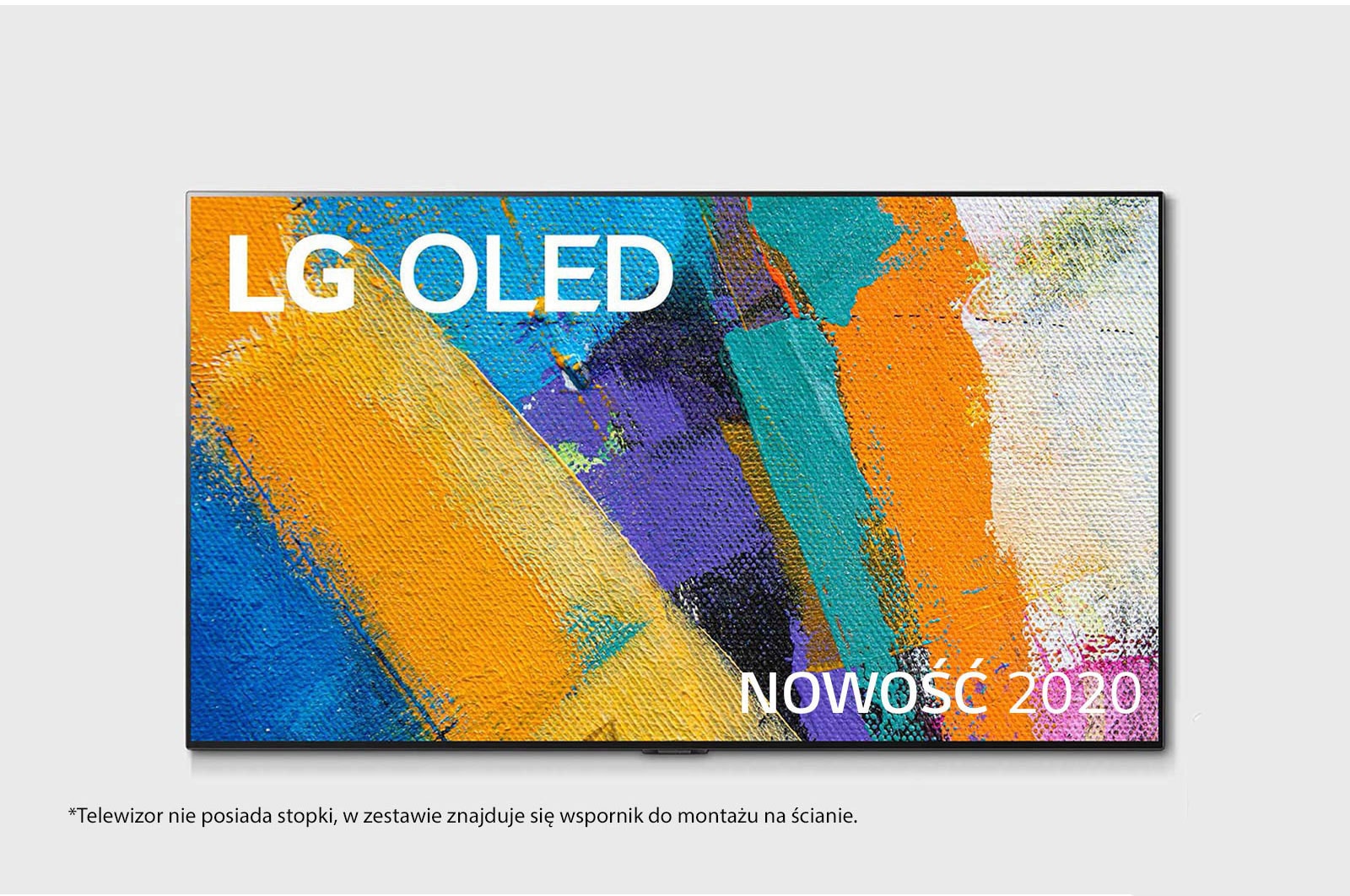 Telewizor LG 77” OLED Gallery 4K Cinema HDR AI TV ze sztuczną inteligencją, DVB-T2, OLED77GX  OLED77GX3LA - widok z przodu