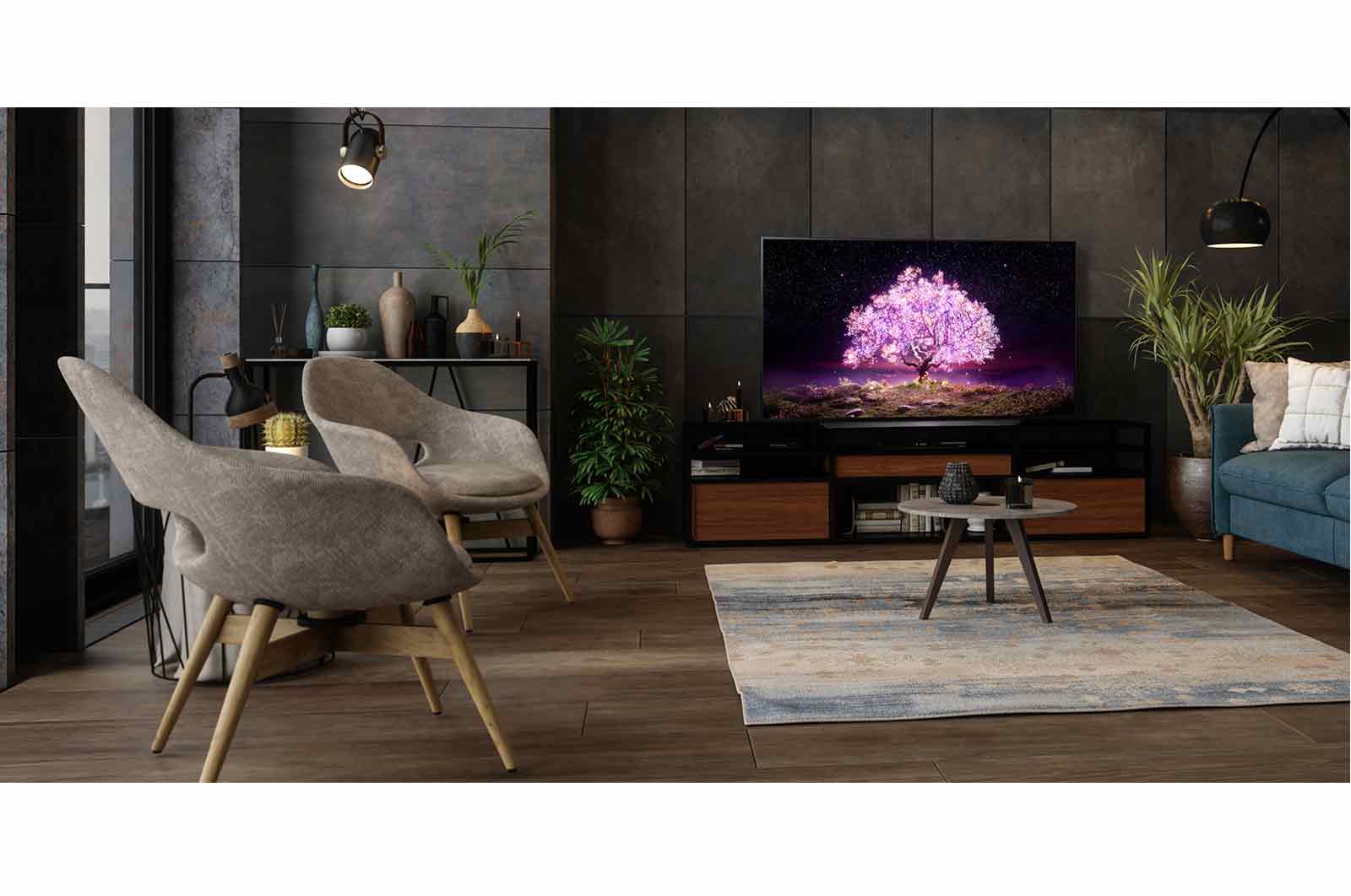 LG Telewizor LG 83” OLED 4K Cinema HDR AI TV ze sztuczną  inteligencją, DVB-T2/HEVC, OLED83C1, OLED83C11LA