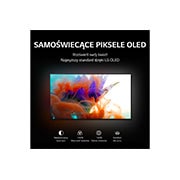 LG Telewizor LG 83” OLED evo 4K ze sztuczną inteligencją, Cinema HDR, Smart TV, 120Hz, DVB-T2/HEVC, OLED83C2, OLED83C21LA