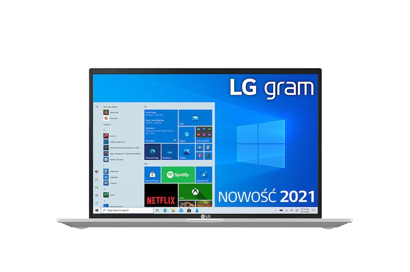 LG Ultrabook LG gram 14" 2021, Windows 10 Home, SSD 512GB, 16GB, Intel Evo z procesorem Intel® Core™ i5 11 generacji, 14Z90P-G, kolor srebrny, 14Z90P-G.AA56Y